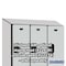 Salsbury Industries 2 Tier Designer Locker, 54"Wx76"Hx18"D, 6 Door, Gray 18-22368GRY - alternate 8